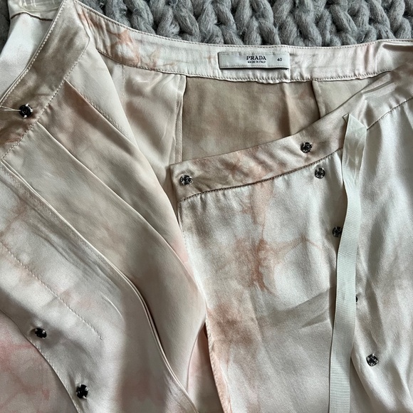 Prada tie-dye pleated wrap silk skirt size 40 IT (US 4) - Picture 4 of 4